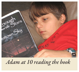 Adam reading Dark Enough to See the Stars in a Jamestown Sky
